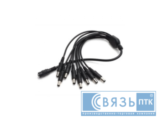 Разветвитель AEP108 питающего кабеля для видеокамер 1х8  +