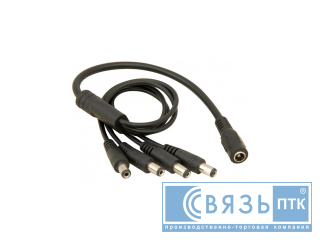 Разветвитель AEP104 питающего кабеля для видеокамер 1х4  +