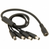 Разветвитель AEP104 питающего кабеля для видеокамер 1х4  +